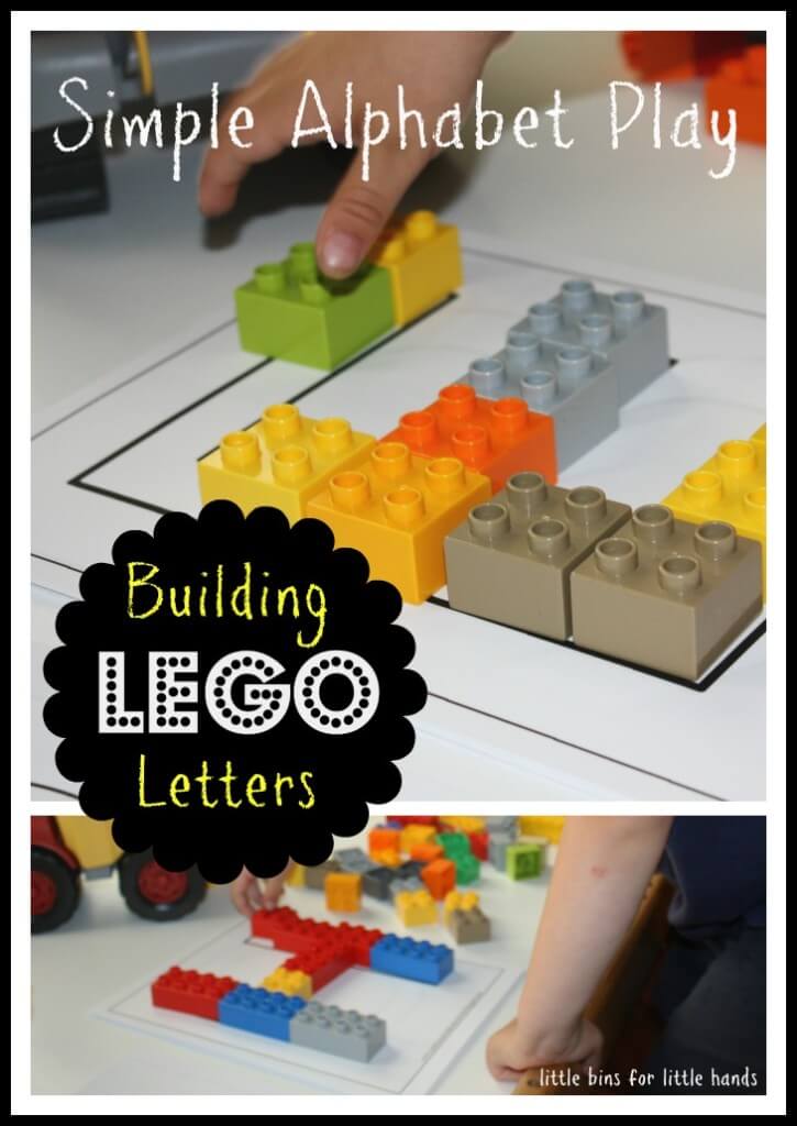 Lego letter Building Activity