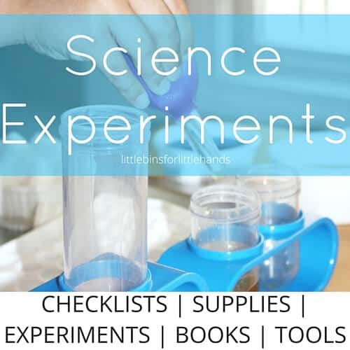 science experiments checklists for getting started with easy science activities