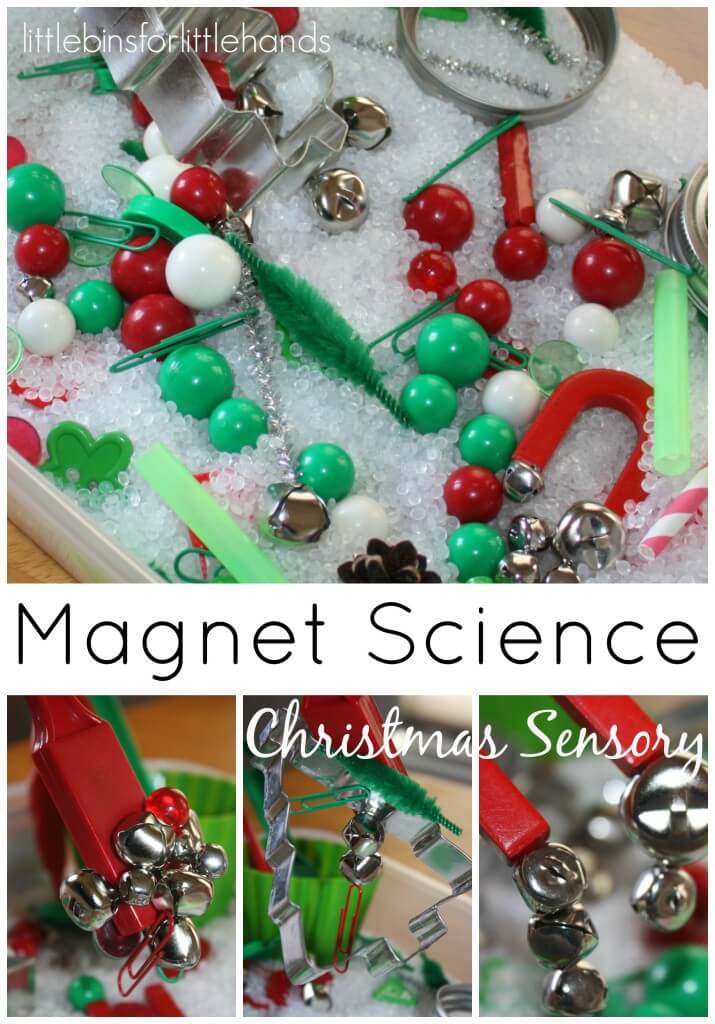 Christmas Sensory Bin Magnet Science Sensory Play