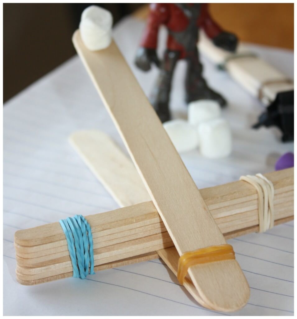 Popsicle Stick Catapult Ideas for Kids STEM Activity