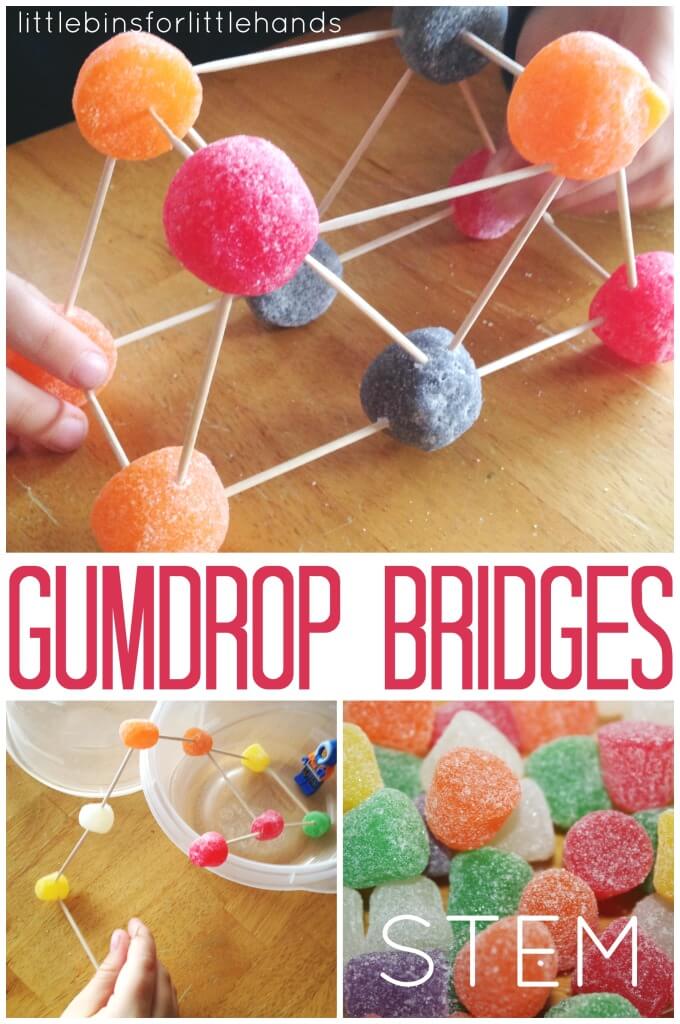 Gumdrop bridge building STEM activity