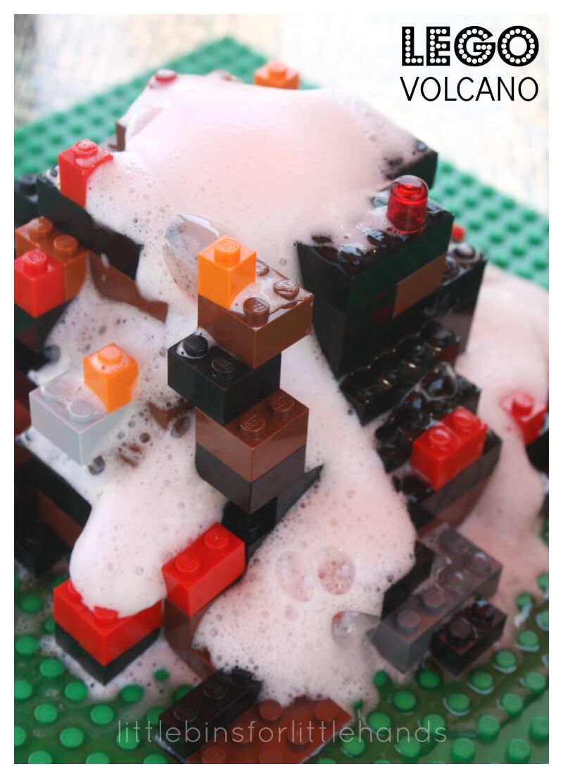 Lego Volcano Science Build a Lego Volcano Baking Soda