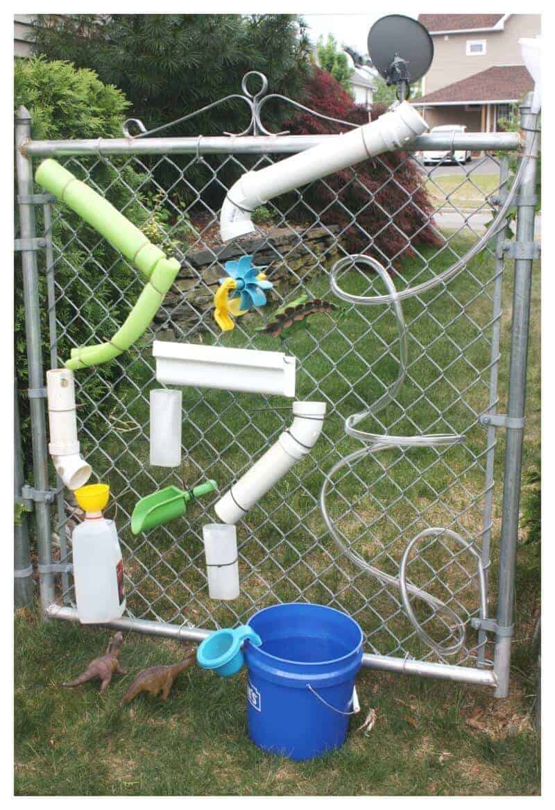 Homemade Water Wall Summer Water Play for Kids