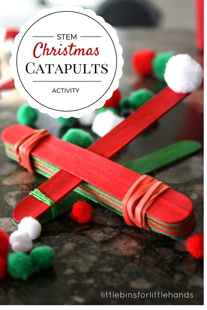 Christmas STEM Activity Simple Catapult for Kids To Make