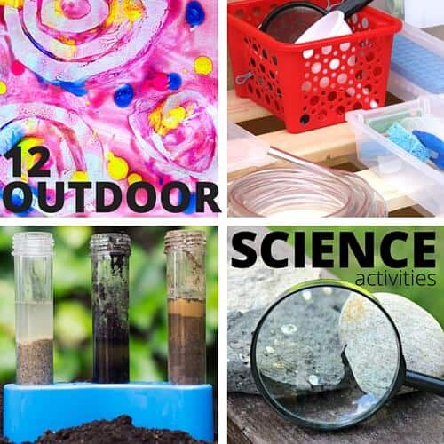 12 outdoor science activities for outdoor STEM series backyard science camp for kids