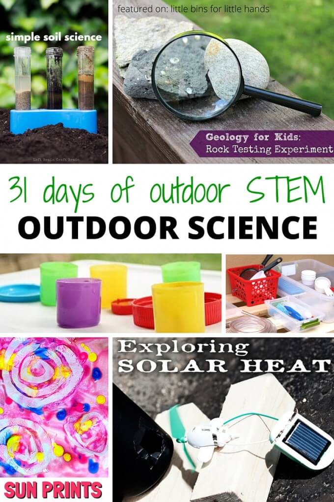 outdoor science activities for kids summer STEM