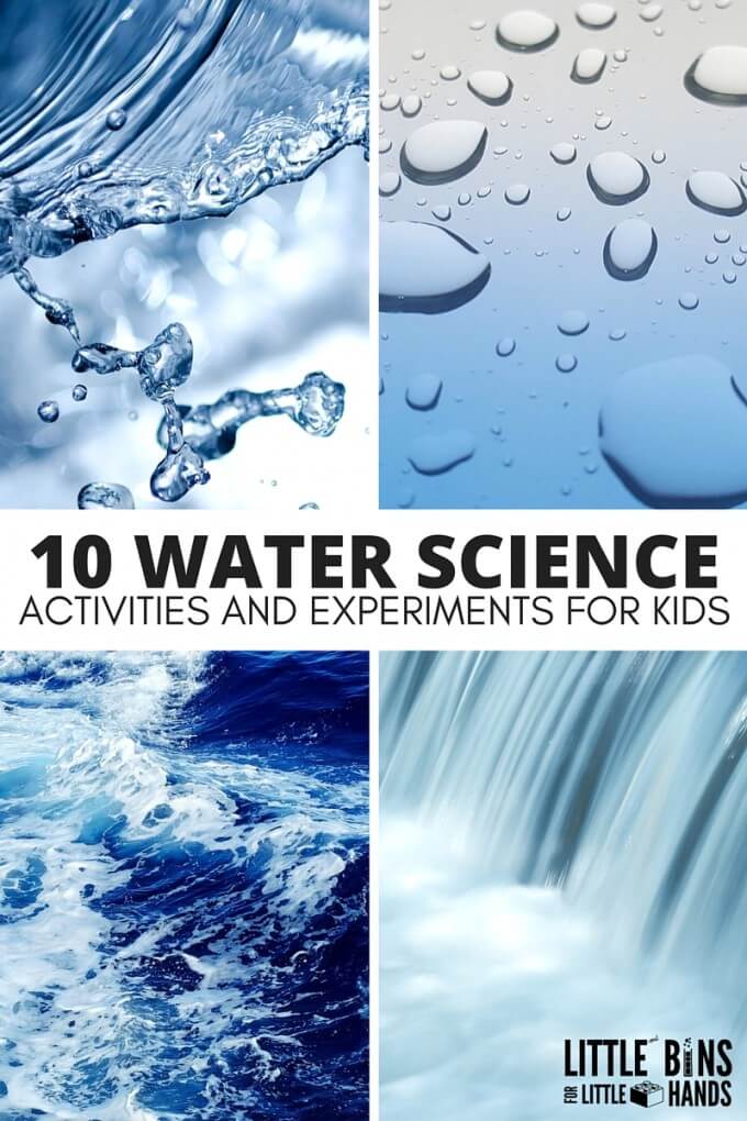 Water Science Activities and Water STEM ideas for Kids