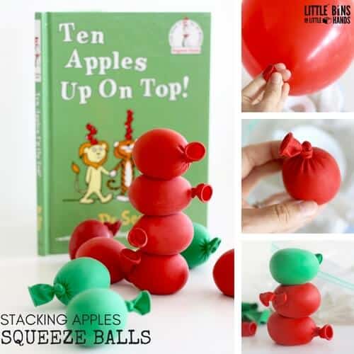 Apple Squeeze Balls Calm Down Balls Stress Balls for Ten Apples Up On Top