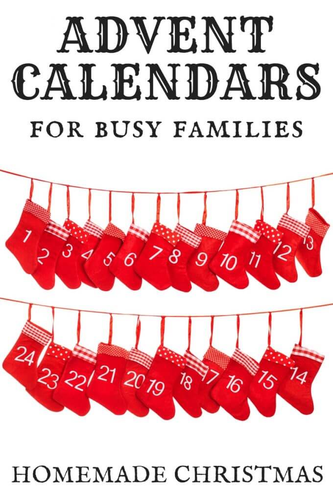 Homemade Advent Calendar Christmas Ideas For Busy Families