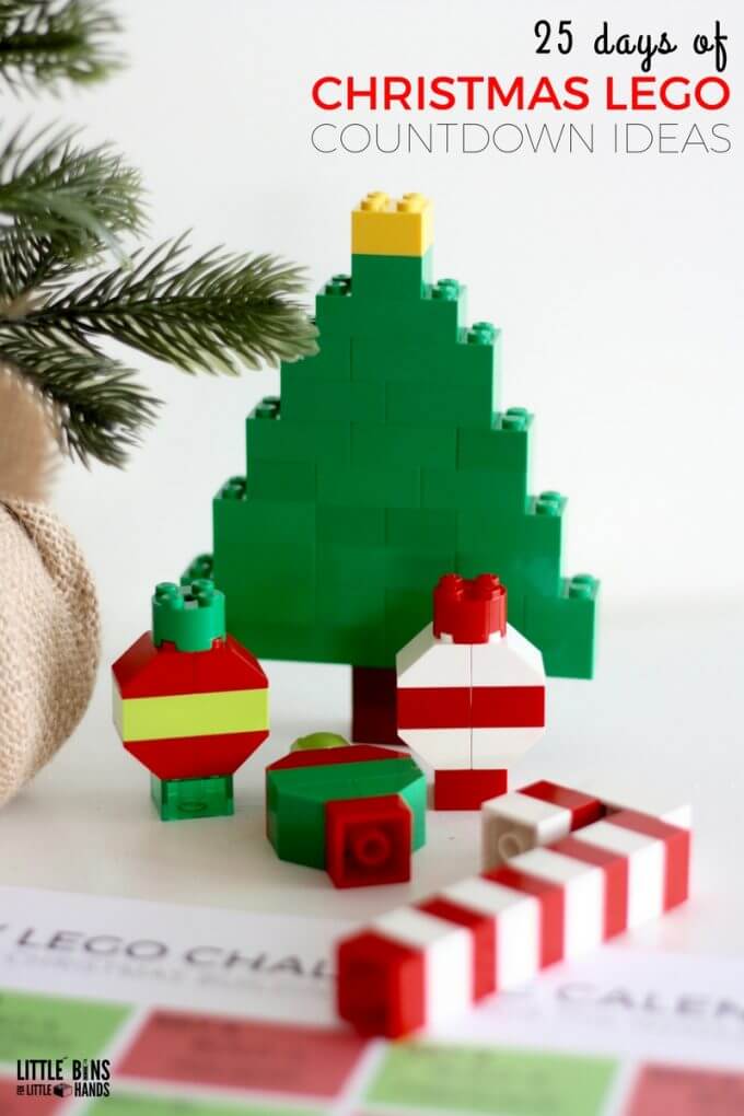 LEGO Christmas Building Ideas Calendar Countdown for Kids