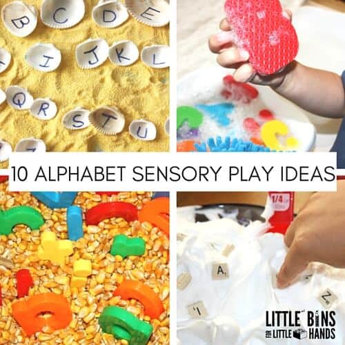 Alphabet Sensory Play For Learning Letters