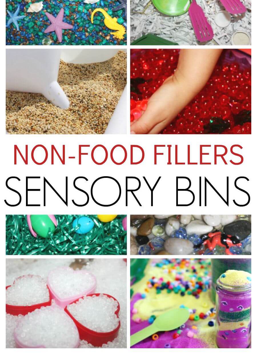 Non food sensory bin fillers