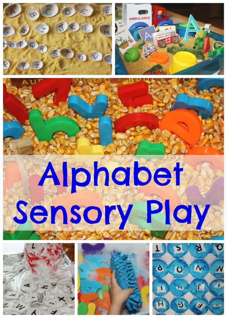 alphabet sensory play