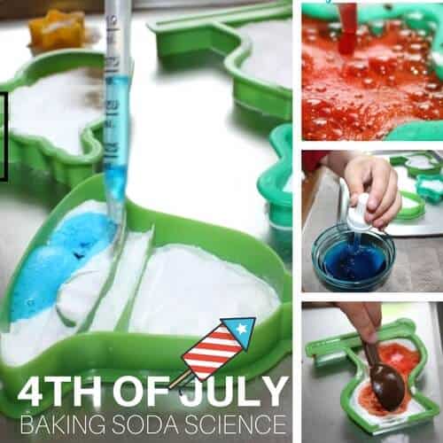 4th of July Science Baking Soda Science Activity for Kids