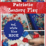 patriotic sensory play
