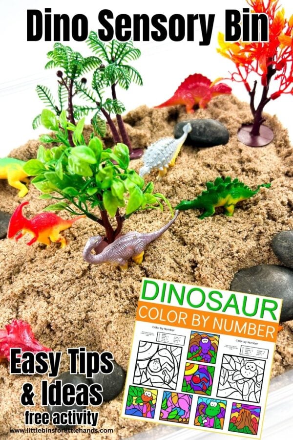 Dinosaur Sensory Bin - Little Bins for Little Hands