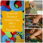 dinosaur activity trays