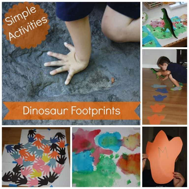 Dino Footprint Activities For Kids