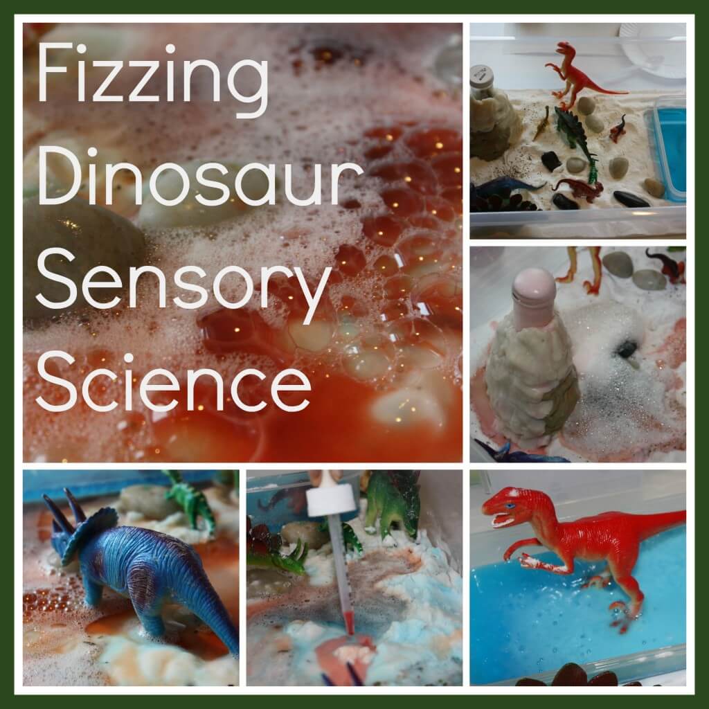 dinosaur volcano sensory