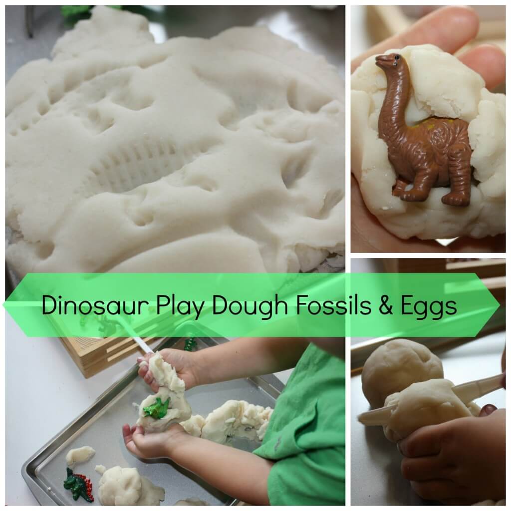 play dough fossil eggs