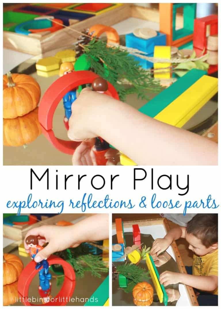 Preschool Discovery Table: Mirror Play