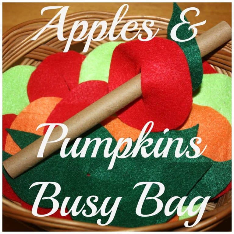 DIY Apples & Pumpkins Fall Threading Activity
