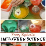 Halloween Baking Soda Science Fizzy Eyeballs