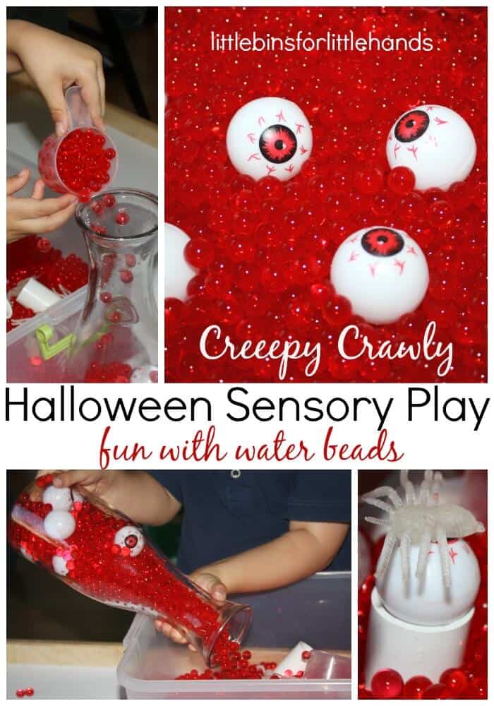 Halloween Sensory Play With Water Beads