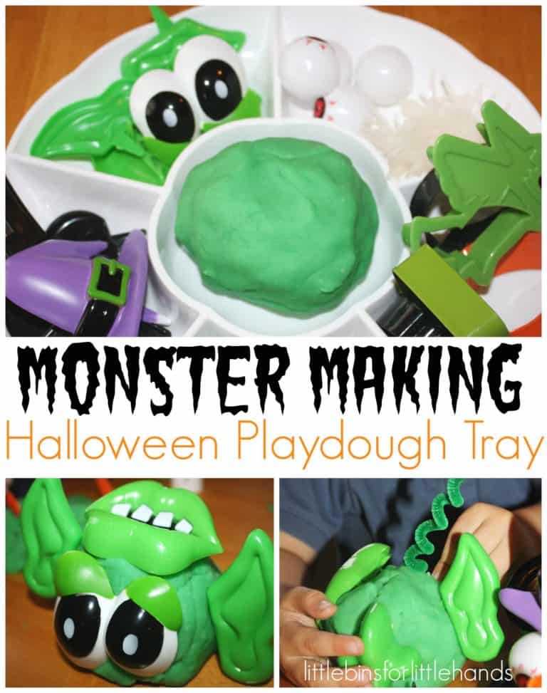 Monster Making Play Dough Halloween Activity