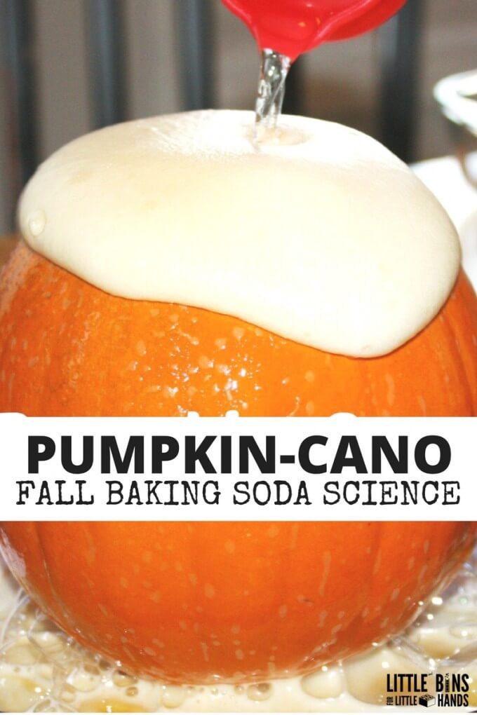 Pumpkin Volcano Science Activity for Fall STEM