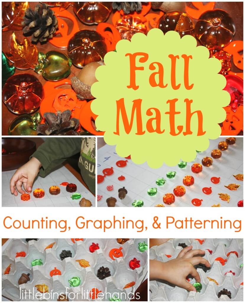 fall early learning math graphing patterning and counting