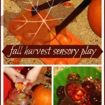 fall harvest sensory play