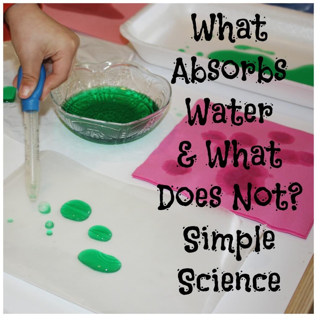 water absorption simple science