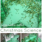 Christmas baking soda science experiment fizzy sensory science