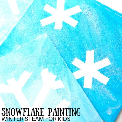 Fun Snowflake Art For Preschool
