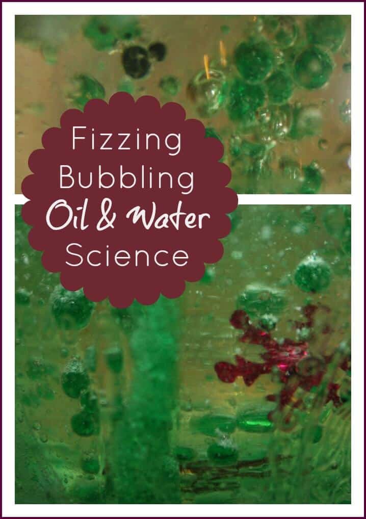 alka seltzer oil water science experiment activity