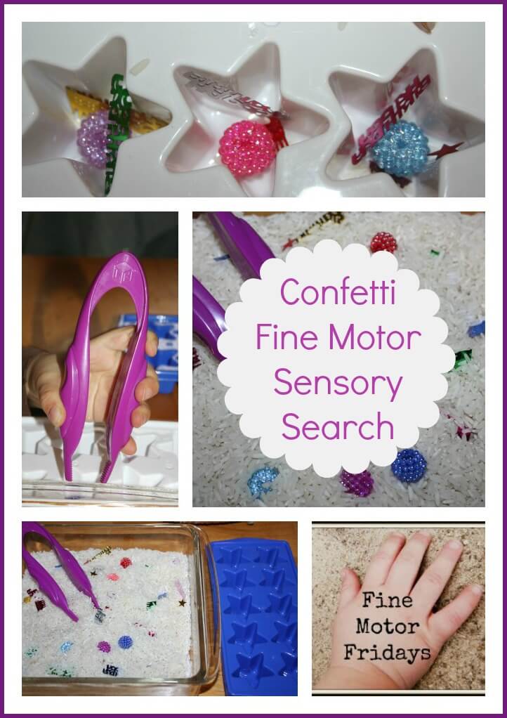 confetti fine motor skills sensory activity