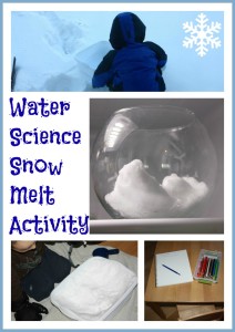 snow melting science activity