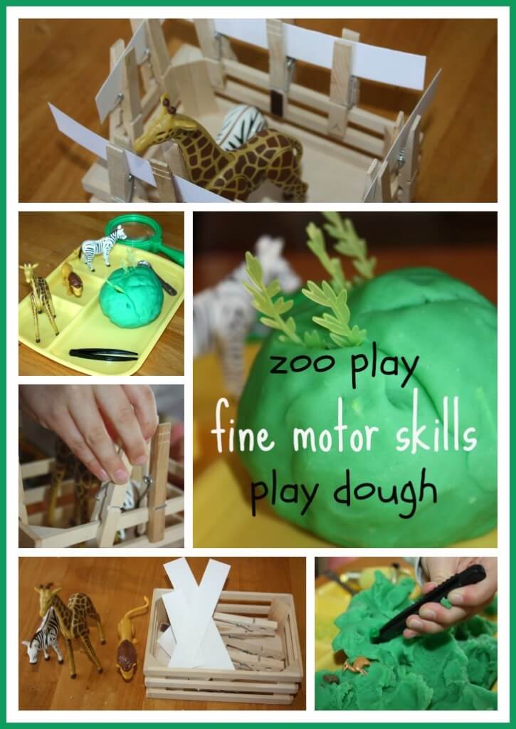 zoo play fine motor skills