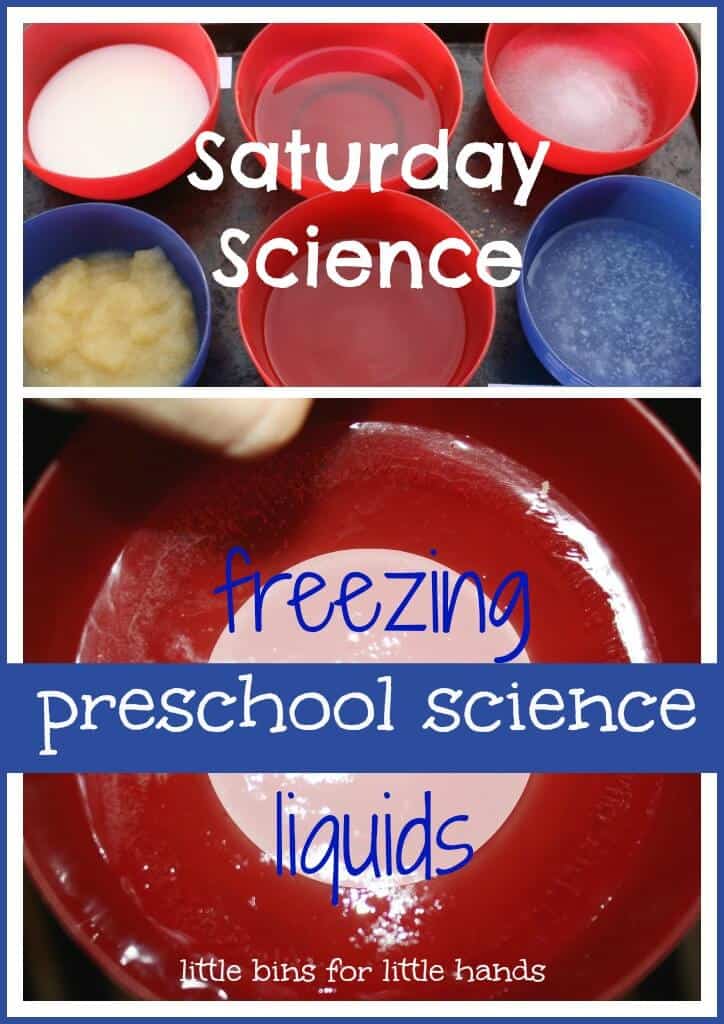 Winter Freezing Liquids Science Experiment {Saturday Science}