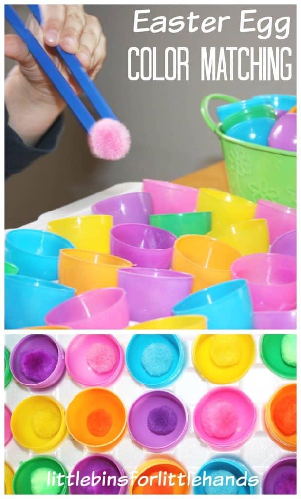 Easter Egg Color Matching Fine Motor Game Color Matching Activity