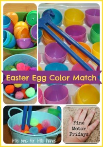 Easter Egg Fine Motor Skills & Color matching Activity