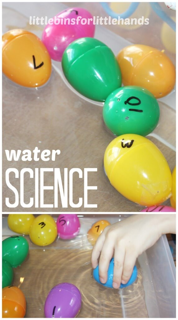 Easter Egg Water Science Sink Float Activity