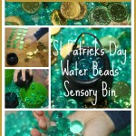 St Patricks Day Sensory Bin Water Beads & Counting Game Activity