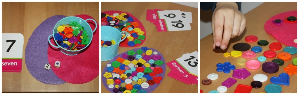 Easter Math Games Large Eggs & Buttons Number Recognition