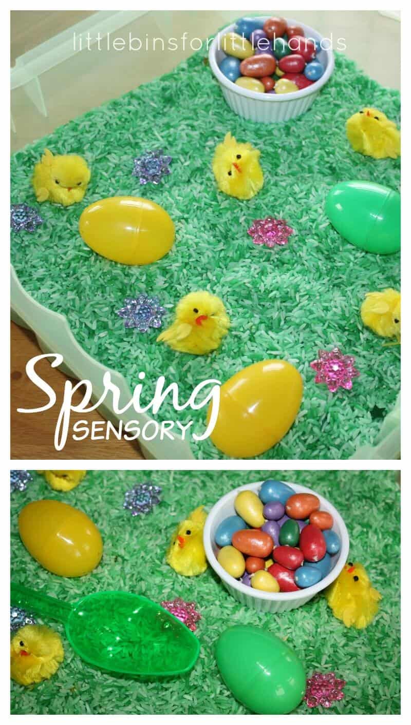 Easter Sensory Bin Spring Sensory Play