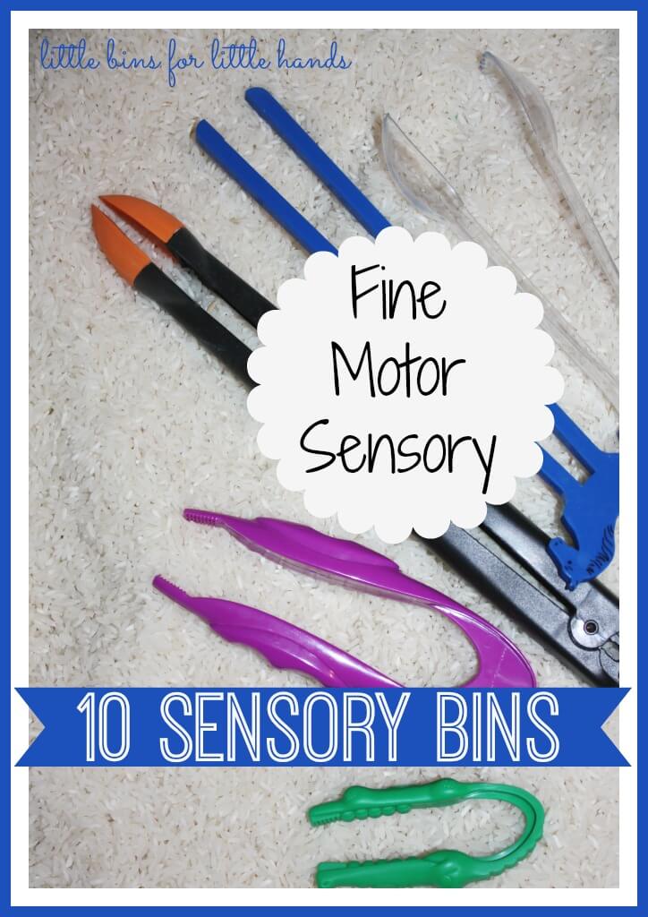 10 Fine Motor Sensory Bins