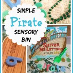 Pirate Sensory Bin and Book Activity