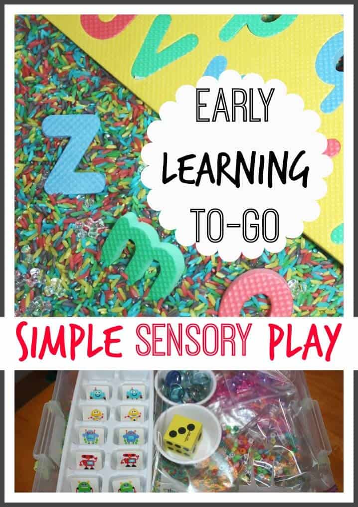 early learning sensory play to go