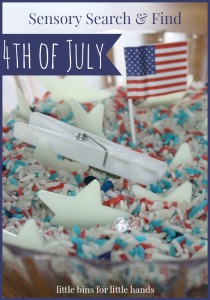 4th Of July Sensory Search And find Activity